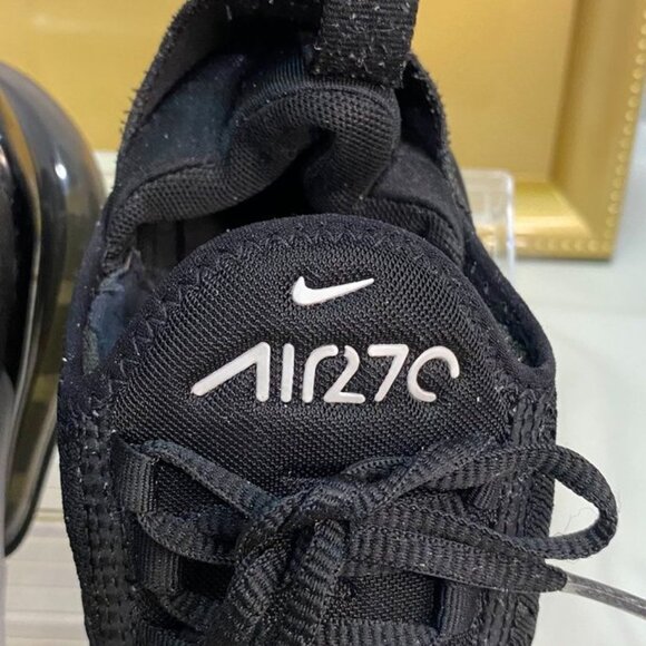 Nike Air Max 270 Black White Sneakers Women’s 7.5 Lifestyle Running Shoes - Picture 9 of 15